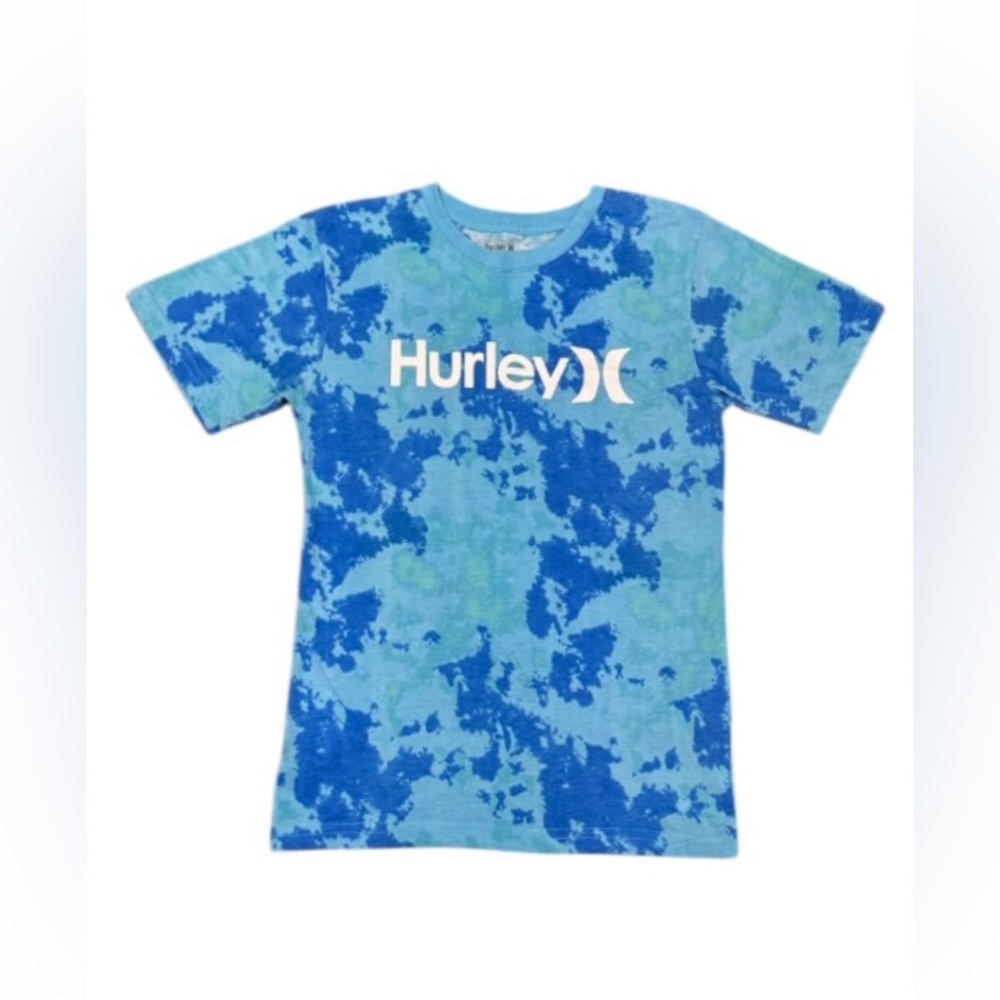 Hurley Short Sleeve T-Shirt, Blue with Design, Size 12/13 YRS Kids